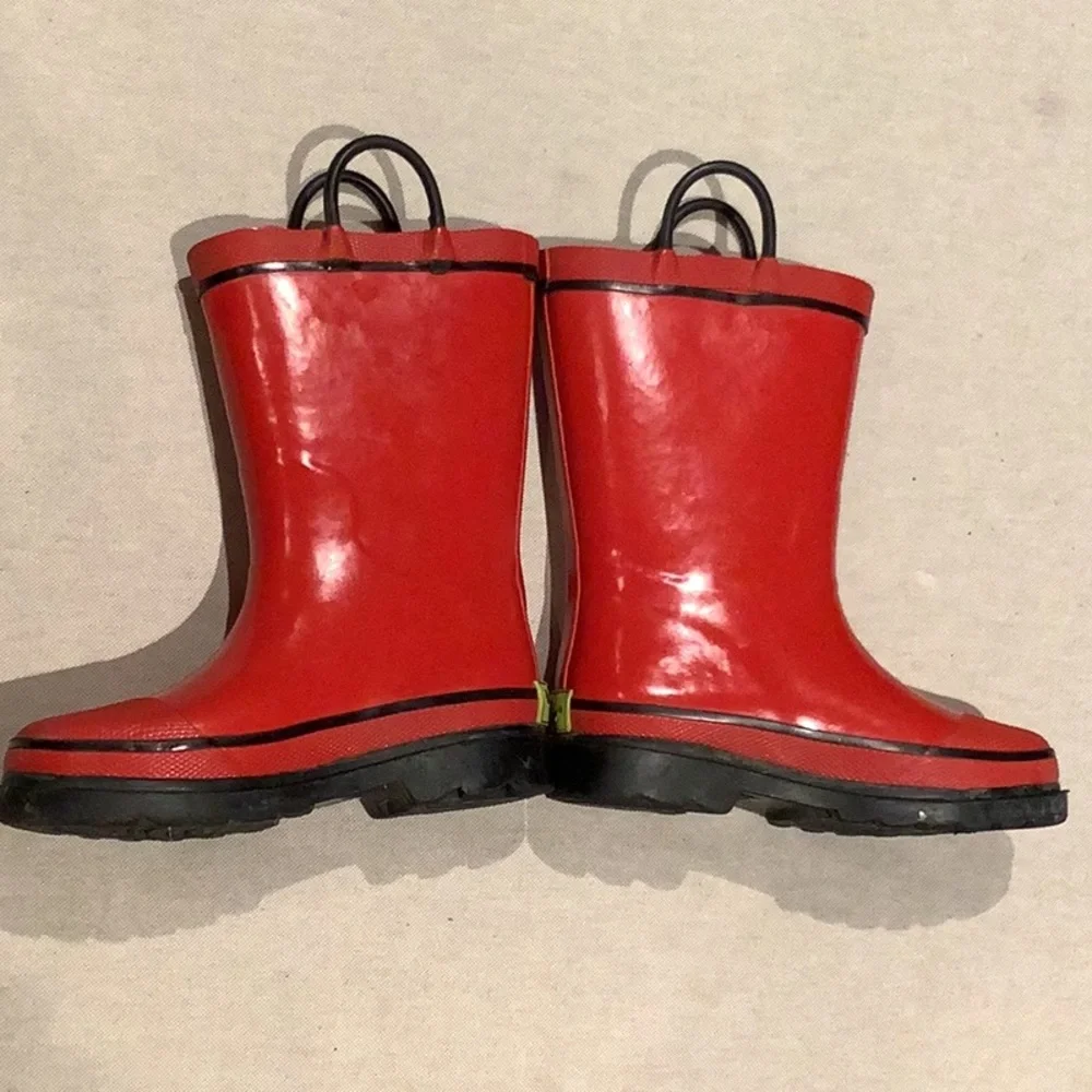 Western Chief - Kids Rain BOOTS - Size Kids US 11 - Red - Firechief 2